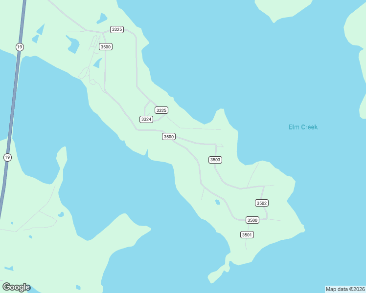 map of restaurants, bars, coffee shops, grocery stores, and more near County Road 3500 in Rains County