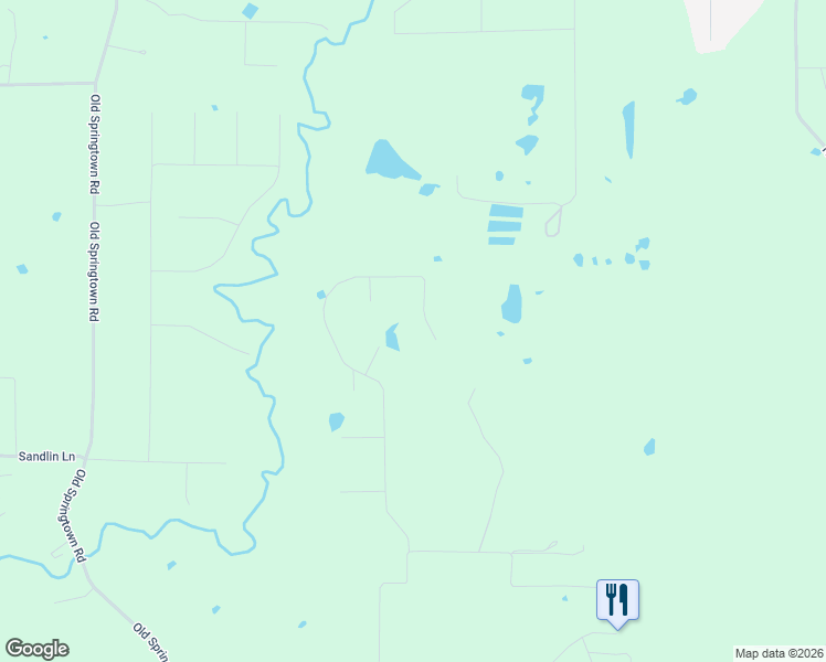 map of restaurants, bars, coffee shops, grocery stores, and more near 805 Zachary Michael Court in Springtown