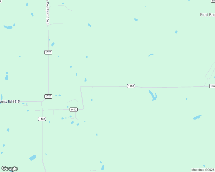 map of restaurants, bars, coffee shops, grocery stores, and more near County Road 1402 in Point