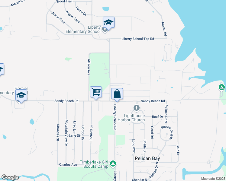 map of restaurants, bars, coffee shops, grocery stores, and more near 11124 Liberty School Road in Azle
