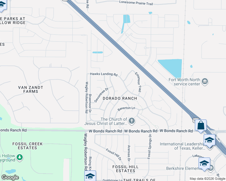 map of restaurants, bars, coffee shops, grocery stores, and more near 10913 Irish Glen Trail in Haslet
