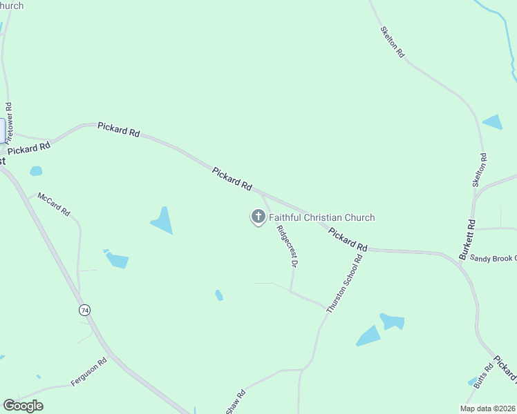 map of restaurants, bars, coffee shops, grocery stores, and more near 1809 Pickard Road in Thomaston