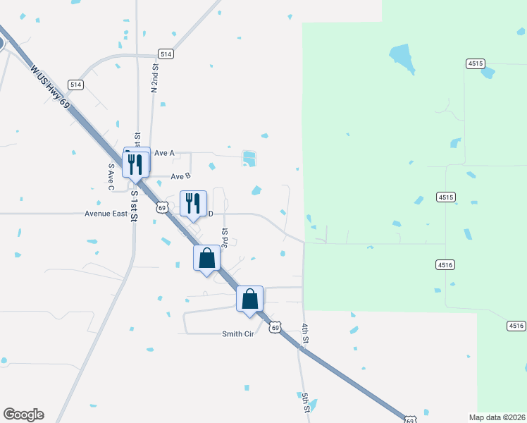 map of restaurants, bars, coffee shops, grocery stores, and more near 387 Avenue D in Point