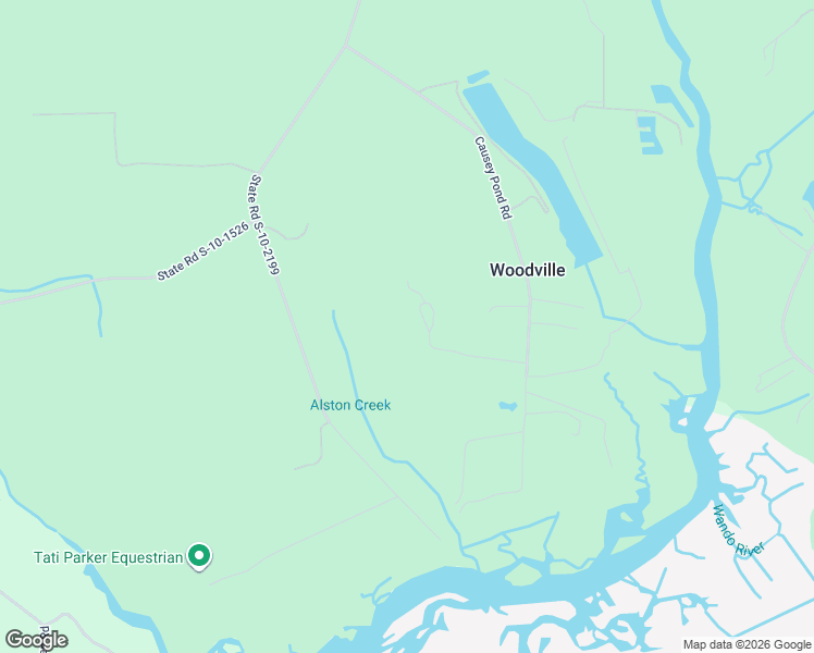 map of restaurants, bars, coffee shops, grocery stores, and more near 1437 Tannanger Trail in Awendaw