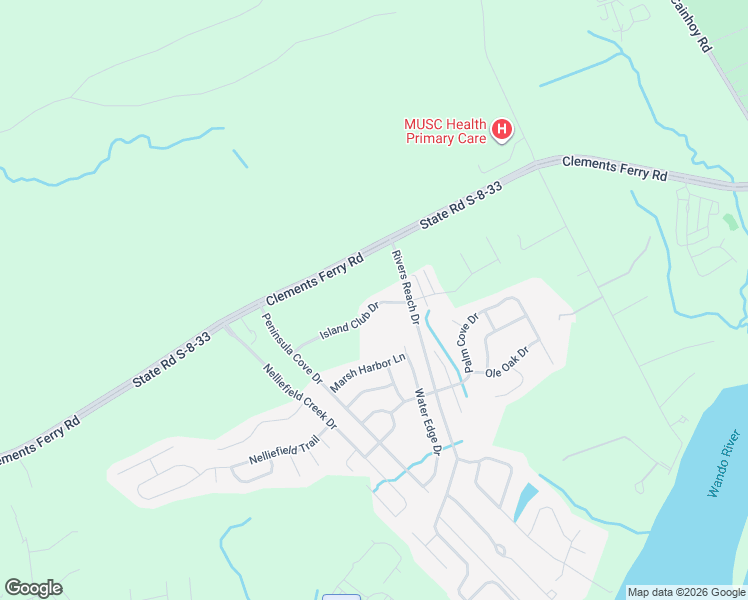 map of restaurants, bars, coffee shops, grocery stores, and more near 1220 Island Club Drive in Charleston