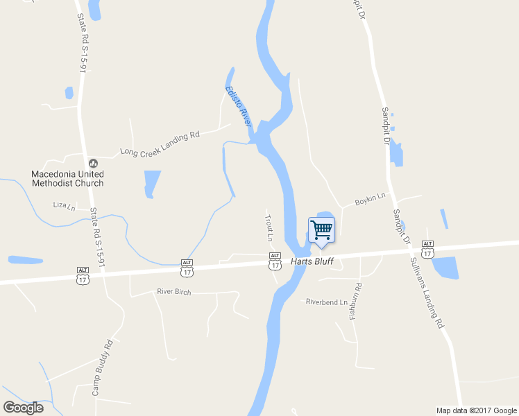 map of restaurants, bars, coffee shops, grocery stores, and more near 149 Franks Lane in Ridgeville