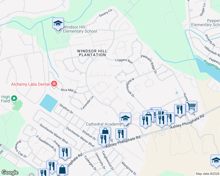 map of restaurants, bars, coffee shops, grocery stores, and more near 8327 Coventry Court in Charleston