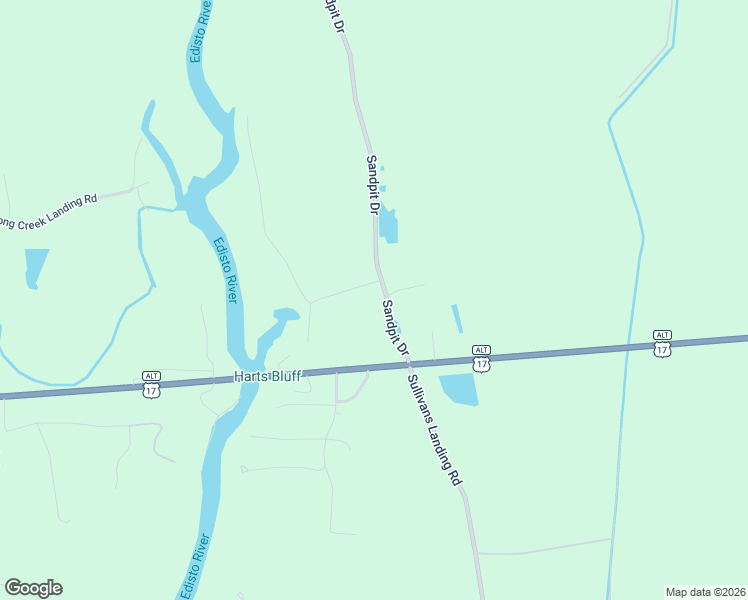 map of restaurants, bars, coffee shops, grocery stores, and more near 141 Sandpit Drive in Ridgeville