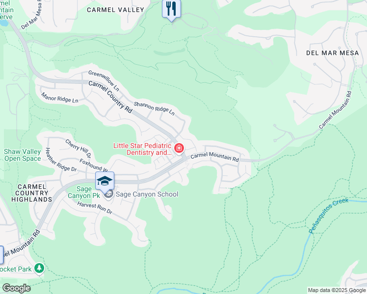 map of restaurants, bars, coffee shops, grocery stores, and more near 5654 Weatherstone Court in San Diego