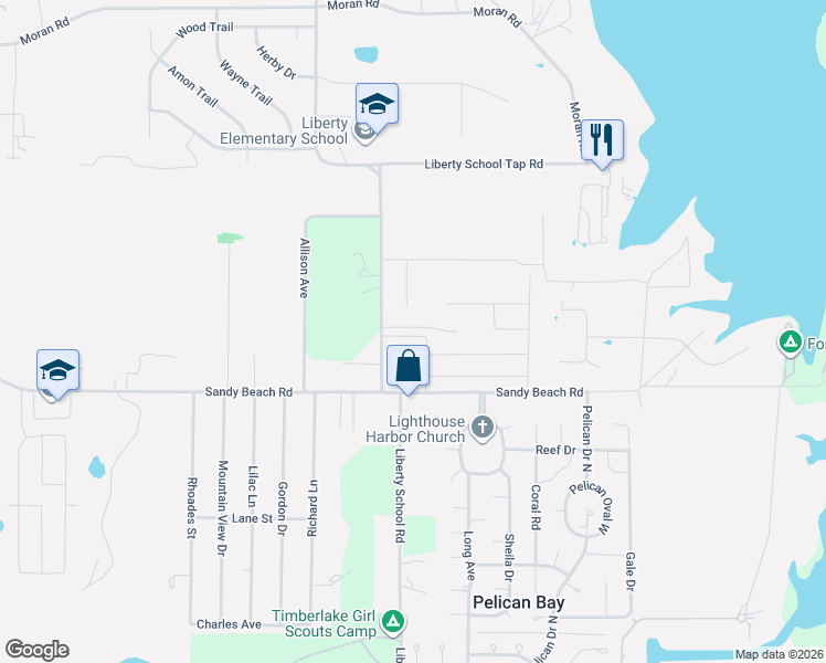 map of restaurants, bars, coffee shops, grocery stores, and more near 1400 Eagle Nest Drive in Azle
