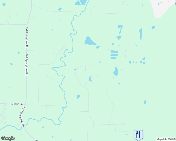 map of restaurants, bars, coffee shops, grocery stores, and more near 805 Zachary Michael Court in Springtown