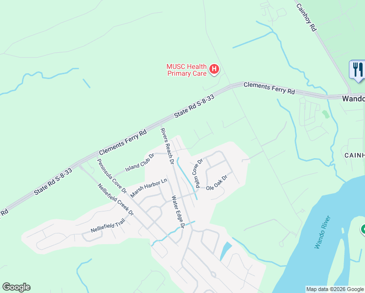 map of restaurants, bars, coffee shops, grocery stores, and more near 1002 Summerhaven Place in Charleston