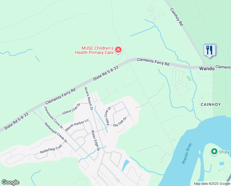 map of restaurants, bars, coffee shops, grocery stores, and more near 1306d Island Club Drive in Charleston