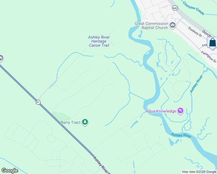 map of restaurants, bars, coffee shops, grocery stores, and more near 4400 Ashley River Road in Summerville