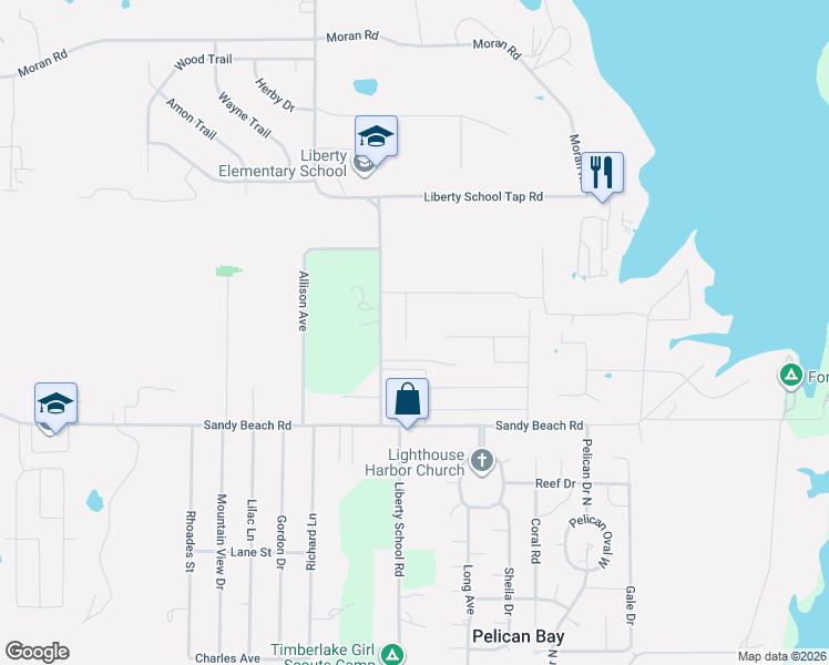map of restaurants, bars, coffee shops, grocery stores, and more near 11200 Liberty School Road in Azle