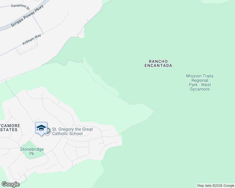 map of restaurants, bars, coffee shops, grocery stores, and more near 15792 Via Santa Pradera in San Diego