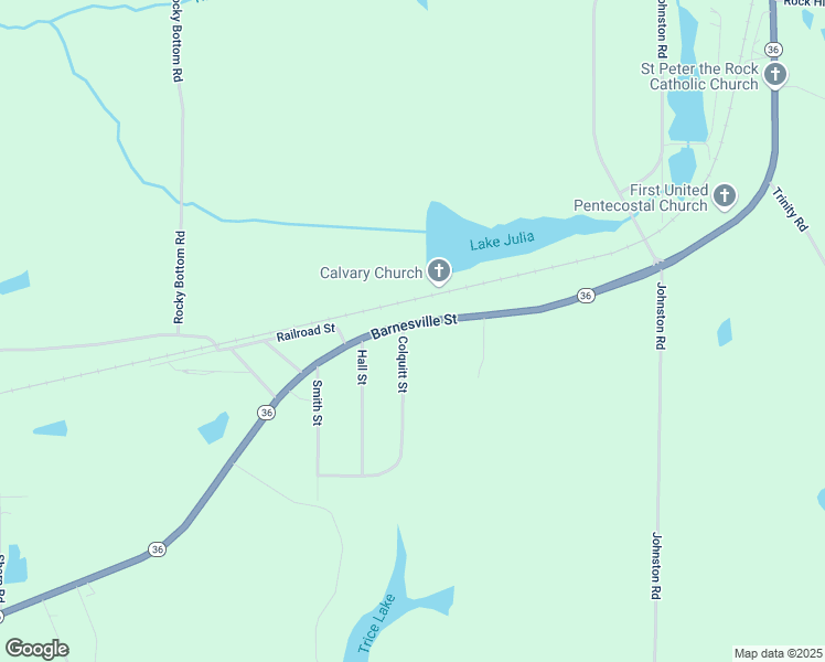 map of restaurants, bars, coffee shops, grocery stores, and more near 3006 Barnesville Street in Thomaston