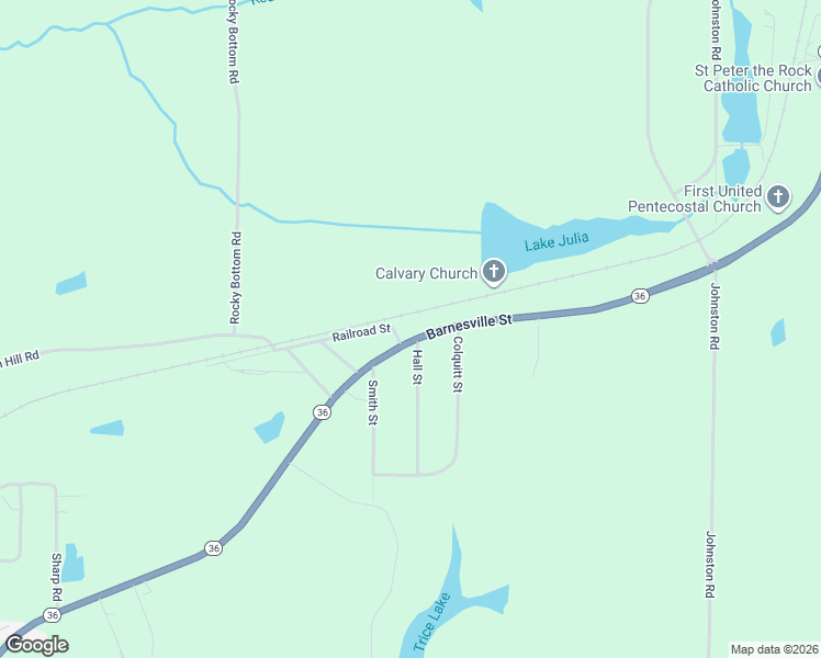map of restaurants, bars, coffee shops, grocery stores, and more near 2957 Barnesville Street in Thomaston
