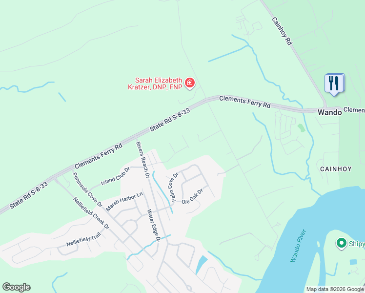 map of restaurants, bars, coffee shops, grocery stores, and more near 1306d Island Club Drive in Charleston