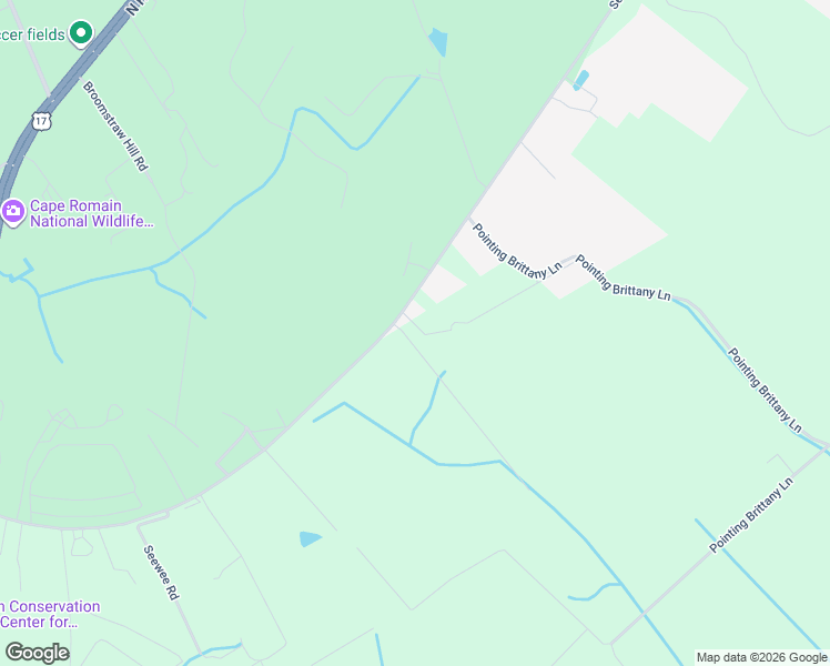 map of restaurants, bars, coffee shops, grocery stores, and more near 5225 Seewee Road in Awendaw