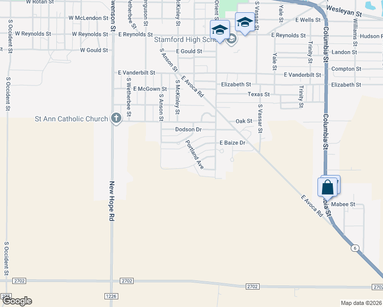 map of restaurants, bars, coffee shops, grocery stores, and more near 526 Sunset Drive in Stamford