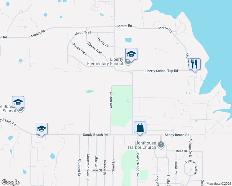map of restaurants, bars, coffee shops, grocery stores, and more near 11304 Allison Avenue in Azle