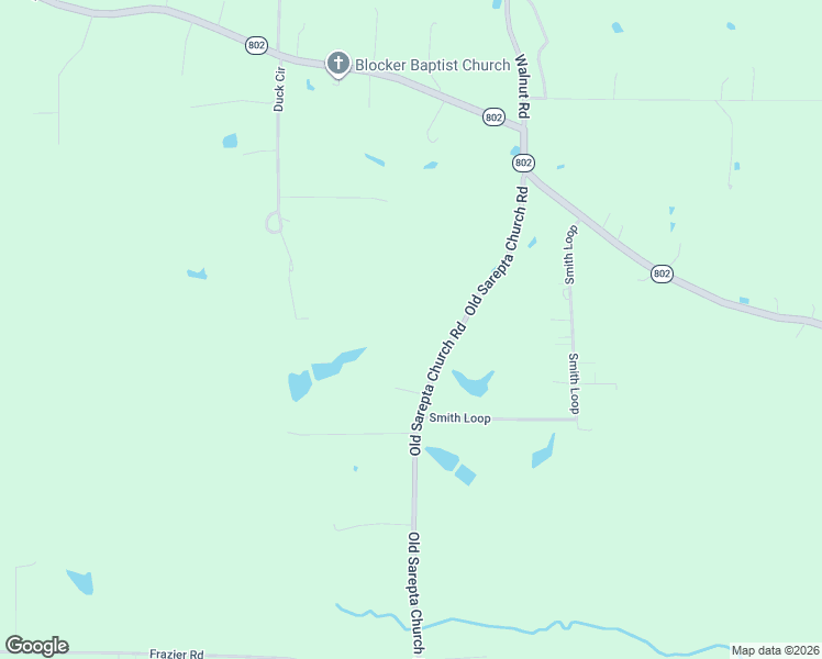 map of restaurants, bars, coffee shops, grocery stores, and more near 968 Old Sarepta Church Road in Sarepta