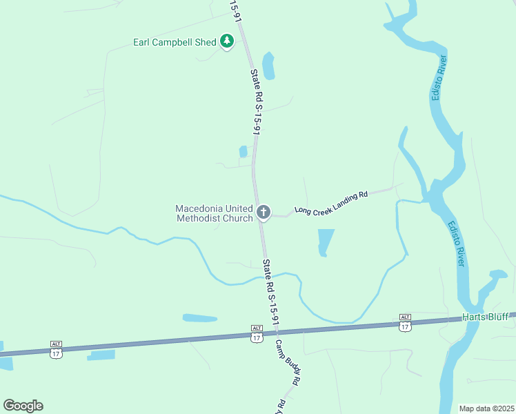 map of restaurants, bars, coffee shops, grocery stores, and more near 720 State Road S-15-91 in Ridgeville