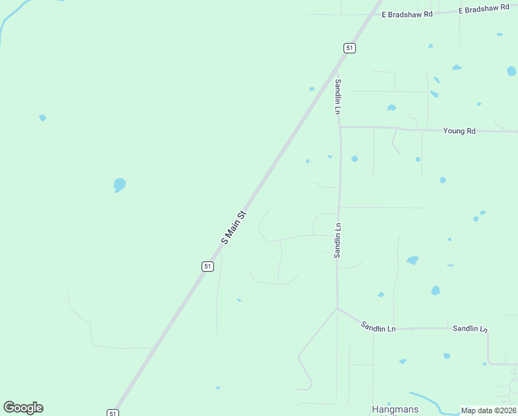map of restaurants, bars, coffee shops, grocery stores, and more near 360 Sandlin Lane in Springtown