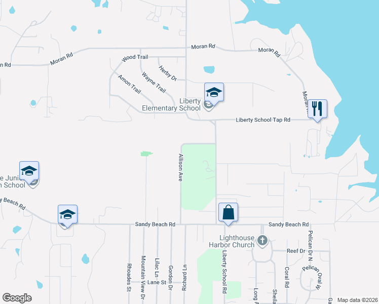 map of restaurants, bars, coffee shops, grocery stores, and more near 11304 Allison Avenue in Azle