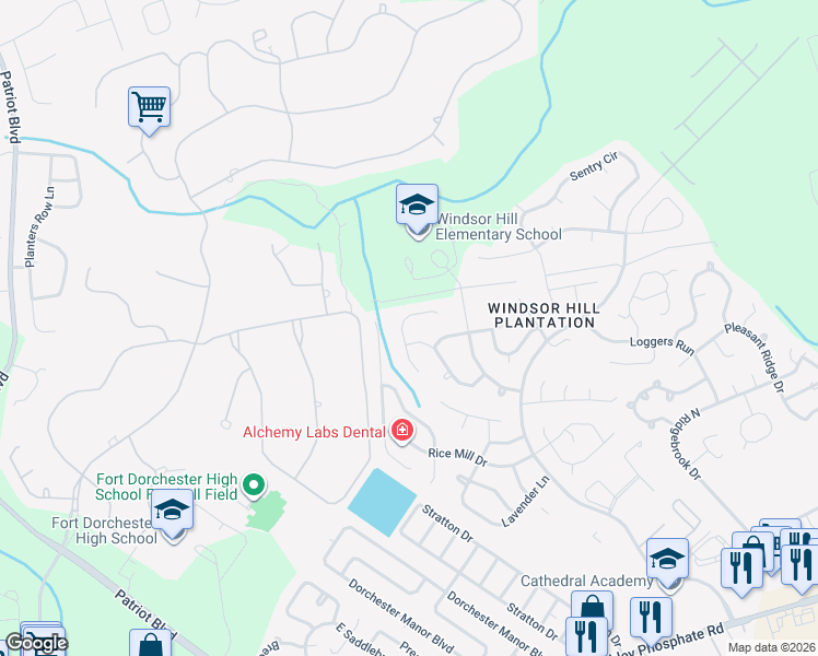 map of restaurants, bars, coffee shops, grocery stores, and more near 8444 Battle Forest Drive in Charleston