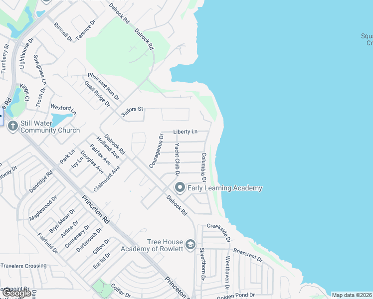 map of restaurants, bars, coffee shops, grocery stores, and more near 8309 Americas Cup in Rowlett