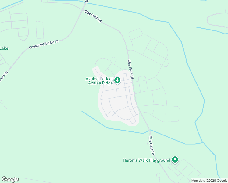 map of restaurants, bars, coffee shops, grocery stores, and more near Clay Field Trail in Ridgeville