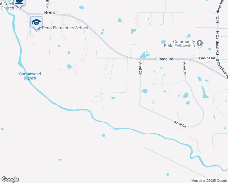 map of restaurants, bars, coffee shops, grocery stores, and more near 580 Parker Street in Azle