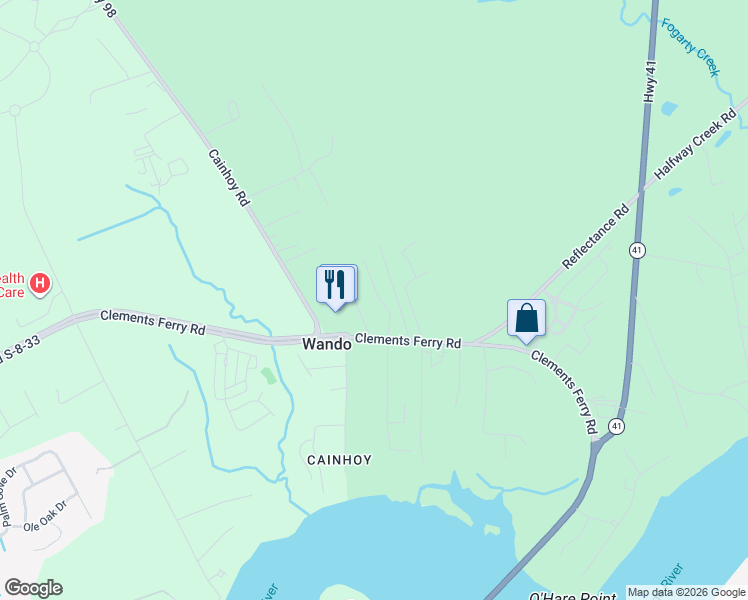 map of restaurants, bars, coffee shops, grocery stores, and more near in Charleston