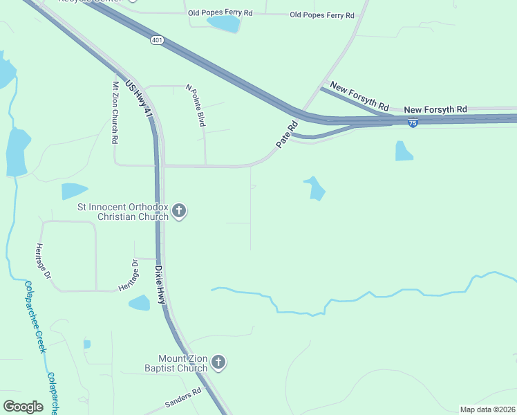 map of restaurants, bars, coffee shops, grocery stores, and more near 2-62 Wadley Station Lane in Macon