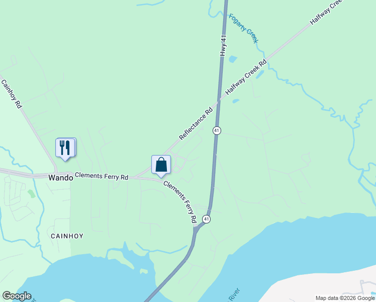 map of restaurants, bars, coffee shops, grocery stores, and more near 1146 Euclid Drive in Charleston