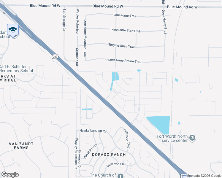map of restaurants, bars, coffee shops, grocery stores, and more near 11301 Leeson Street in Haslet