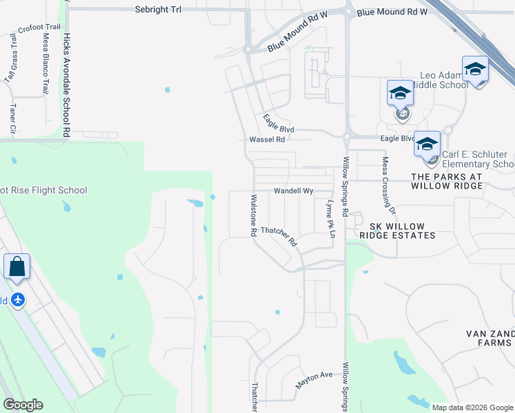 map of restaurants, bars, coffee shops, grocery stores, and more near 11500 Elk Horn Court in Haslet