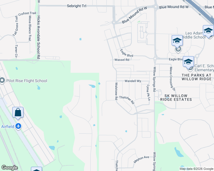 map of restaurants, bars, coffee shops, grocery stores, and more near 11524-11598 Elk Horn Court in Haslet