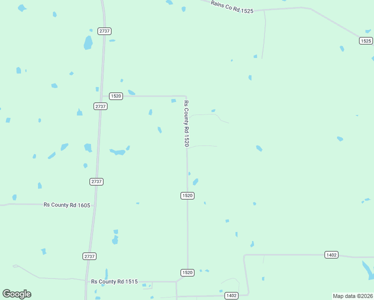 map of restaurants, bars, coffee shops, grocery stores, and more near County Road 1520 in Point