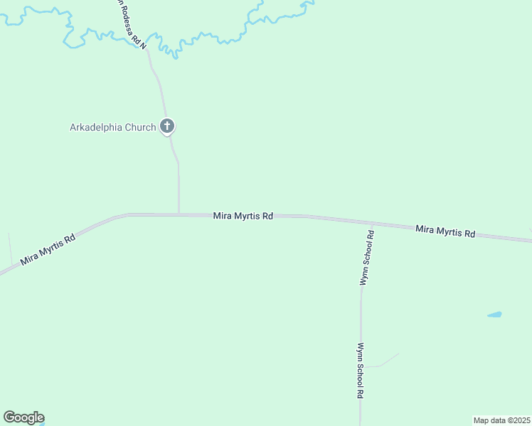 map of restaurants, bars, coffee shops, grocery stores, and more near 8396 Mira Myrtis Road in Rodessa