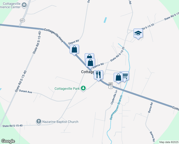 10700 Cottageville Highway, Cottageville SC Walk Score