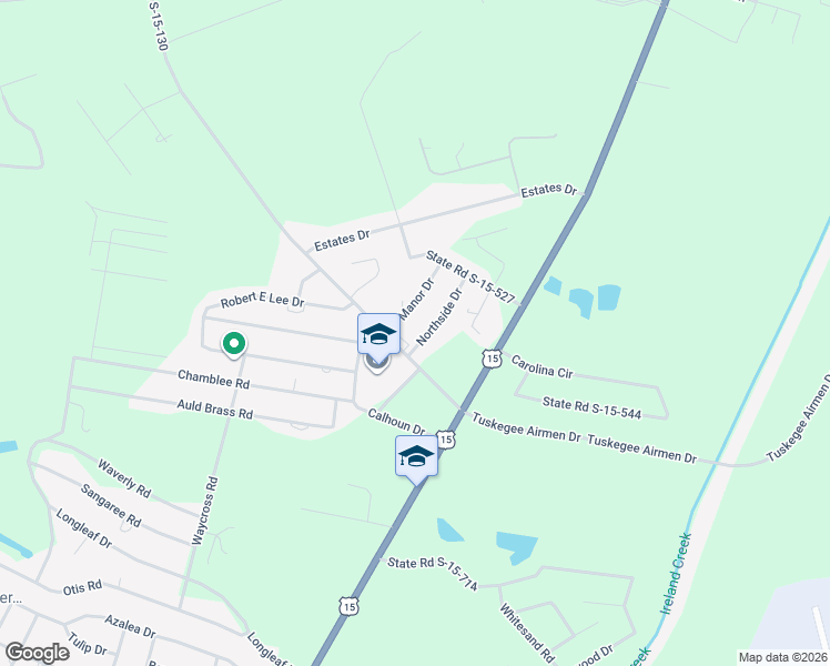 map of restaurants, bars, coffee shops, grocery stores, and more near 210 Academy Road in Walterboro