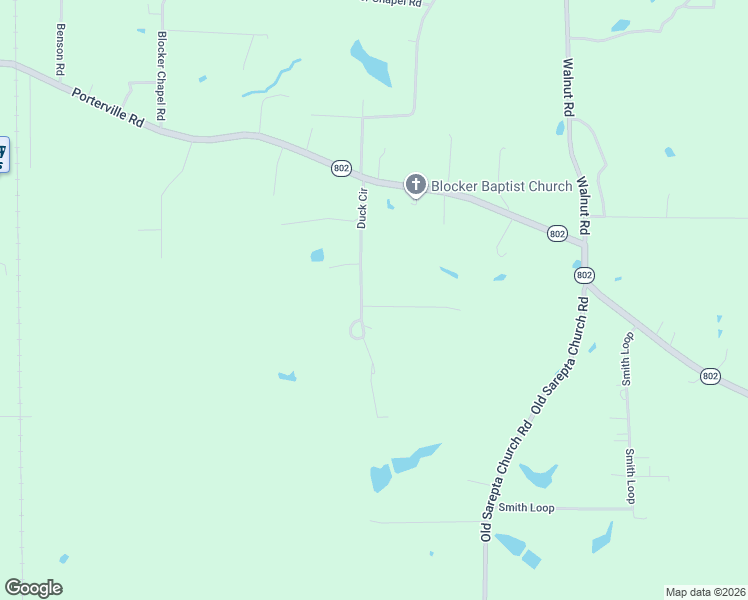 map of restaurants, bars, coffee shops, grocery stores, and more near 110 Duck Circle Extend in Sarepta