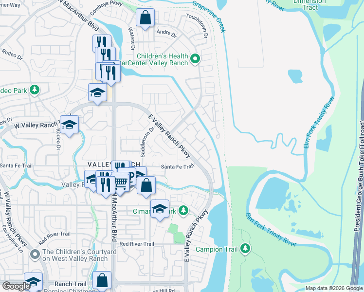 9482 Valley Ranch Parkway East, Irving TX - Walk Score