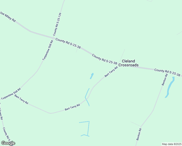 map of restaurants, bars, coffee shops, grocery stores, and more near Bert Terry Road in Brunson