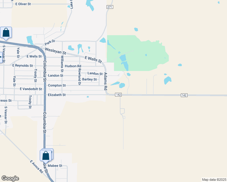 map of restaurants, bars, coffee shops, grocery stores, and more near 7022 Farm to Market 142 in Stamford