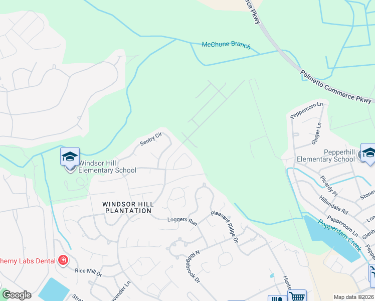 map of restaurants, bars, coffee shops, grocery stores, and more near 8545 Majestic Street in North Charleston