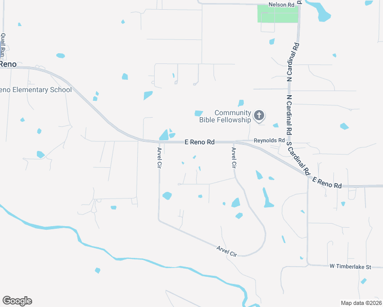 map of restaurants, bars, coffee shops, grocery stores, and more near 1010A East Reno Road in Azle